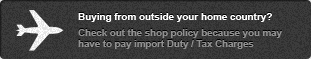 Buying from outside your home country? Be sure to check out the shop policy because you may have to pay import Duty / Tax Charges